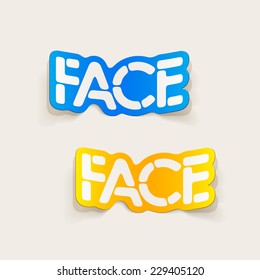 realistic design element: face