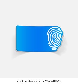 realistic design element: fingerprint