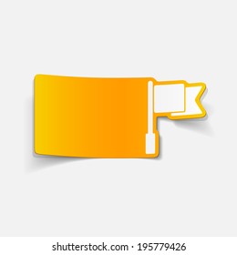 realistic design element: flag
