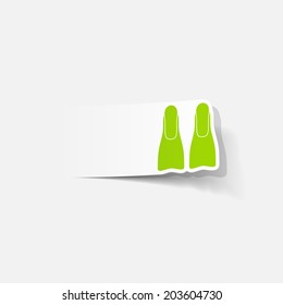 realistic design element: flipper
