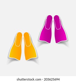 realistic design element: flipper