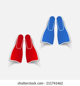 realistic design element: flipper