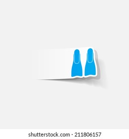 realistic design element: flipper