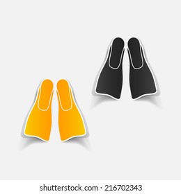 realistic design element: flipper