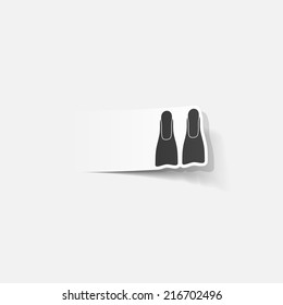 realistic design element: flipper