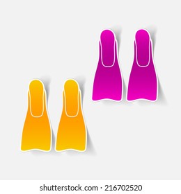 realistic design element: flipper