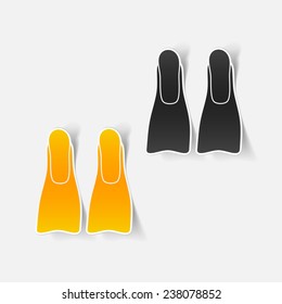 realistic design element: flipper