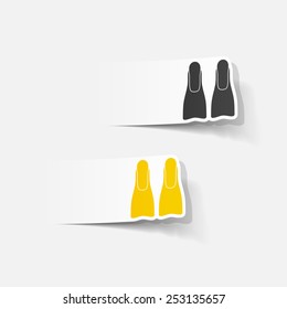 realistic design element: flipper