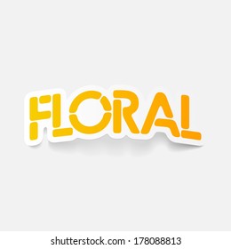 realistic design element: floral