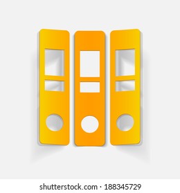 realistic design element: folder