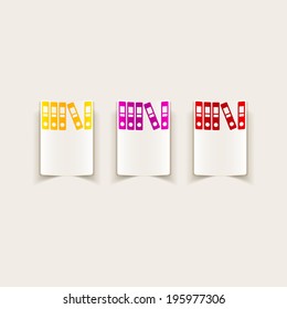 realistic design element: folder