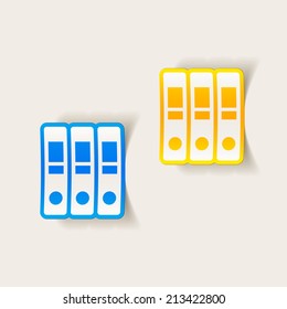 realistic design element: folder