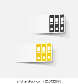 realistic design element: folder