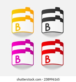 realistic design element: folder