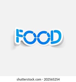 realistic design element: food