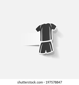 realistic design element: Football clothing