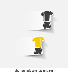 realistic design element: Football clothing