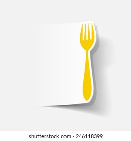 realistic design element: fork