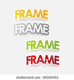 realistic design element: frame