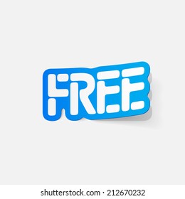 realistic design element: free