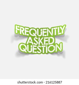 realistic design element: Frequently Asked Question