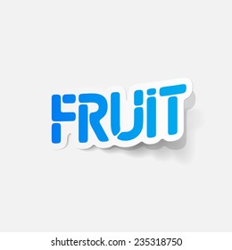 realistic design element: fruit