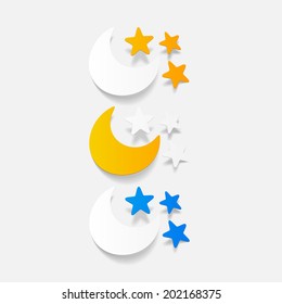 realistic design element: full moon