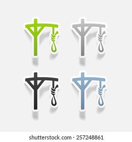 realistic design element: gallows