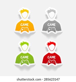 realistic design element. gamer