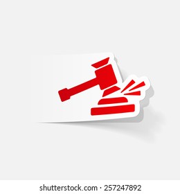 realistic design element: gavel
