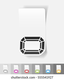 realistic design element. gem