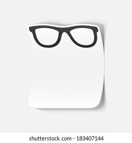 realistic design element: glasses