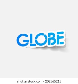 realistic design element: globe