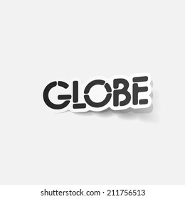 realistic design element: globe
