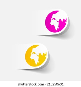 realistic design element: globe
