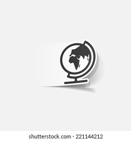 realistic design element: globe
