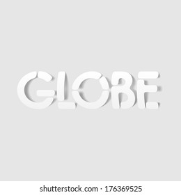 realistic design element: globe. Modern Graphic Illustration