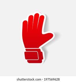 realistic design element: gloves