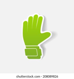 realistic design element: gloves