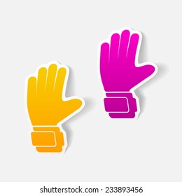 realistic design element: gloves