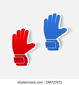 realistic design element: gloves