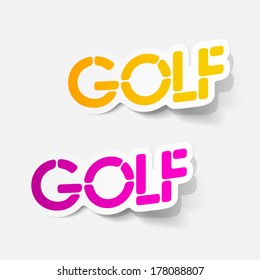 realistic design element: golf