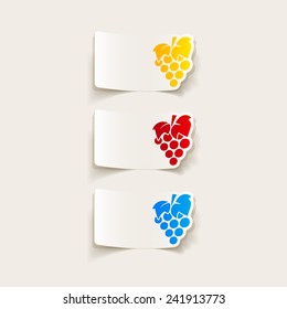 realistic design element: grapes