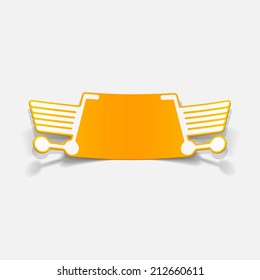 realistic design element: grocery cart