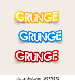 realistic design element: grunge