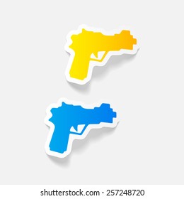 realistic design element: gun