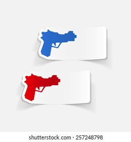 realistic design element: gun
