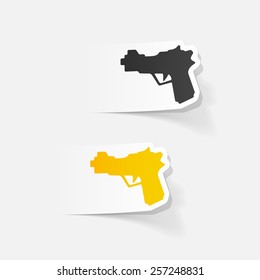 realistic design element: gun
