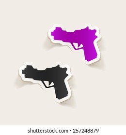 realistic design element: gun