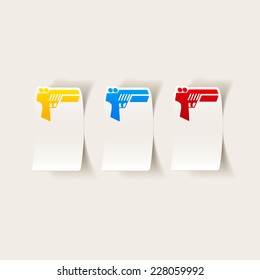 realistic design element: gun game